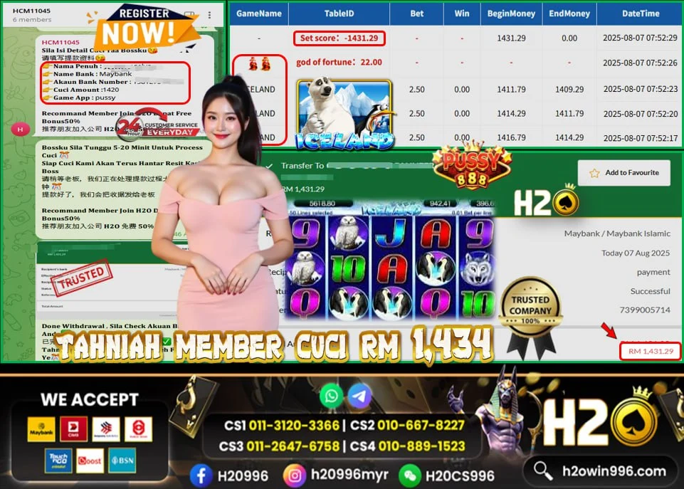 Bukti jackpot Ice Land Pussy888 Mega888