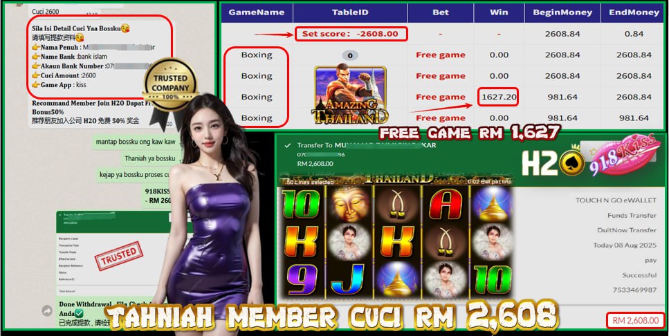 Bukti jackpot Boxing Mega888