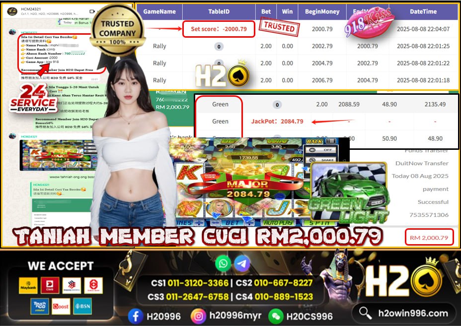 Bukti jackpot Rally Mega888