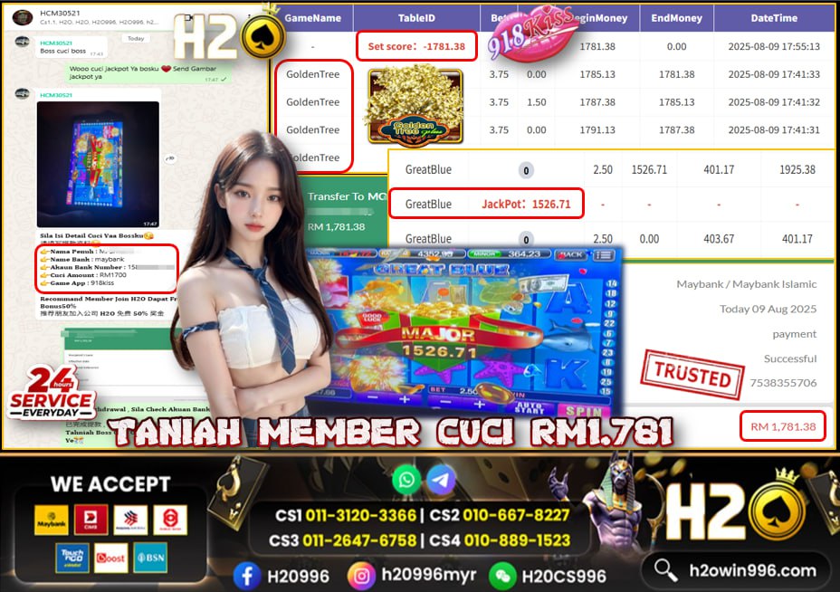 Bukti jackpot Golden Tree Mega888