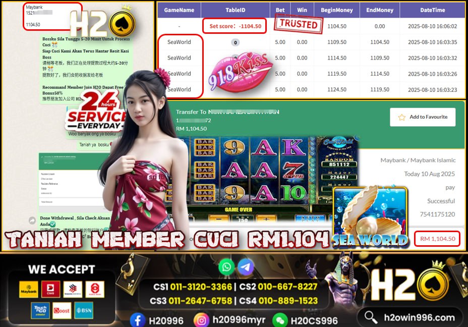 Bukti jackpot Sea World Mega888