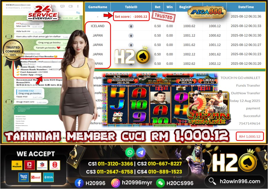 Bukti jackpot Japan Forture Mega888