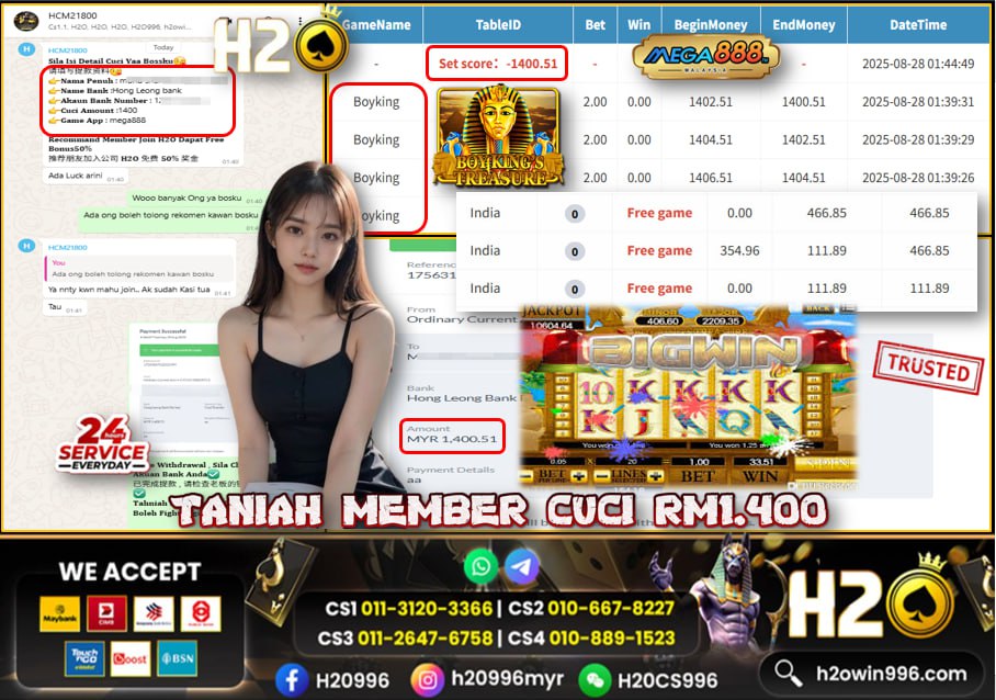 Bukti jackpot Boyking Mega888