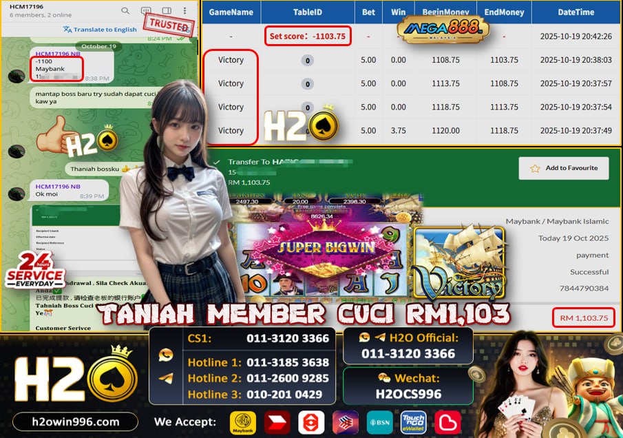 Bukti jackpot Victory Mega888