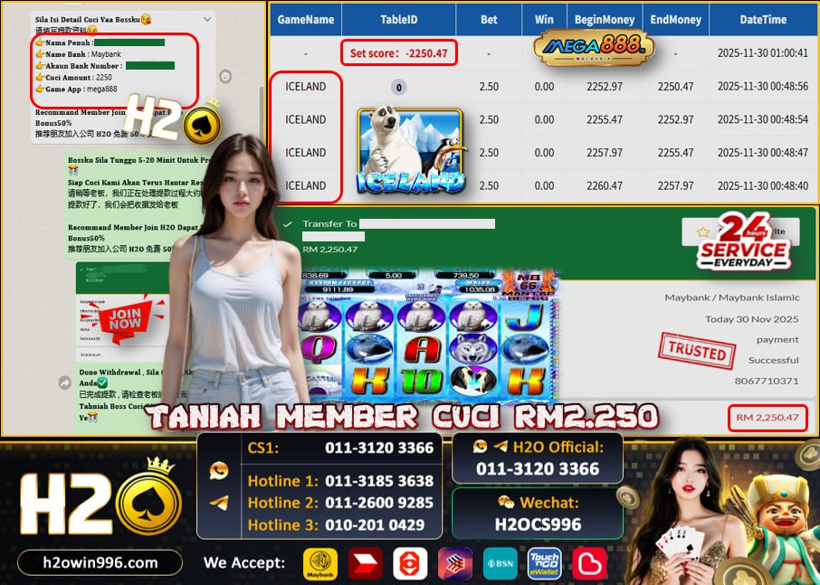Bukti jackpot ICELAND Mega888