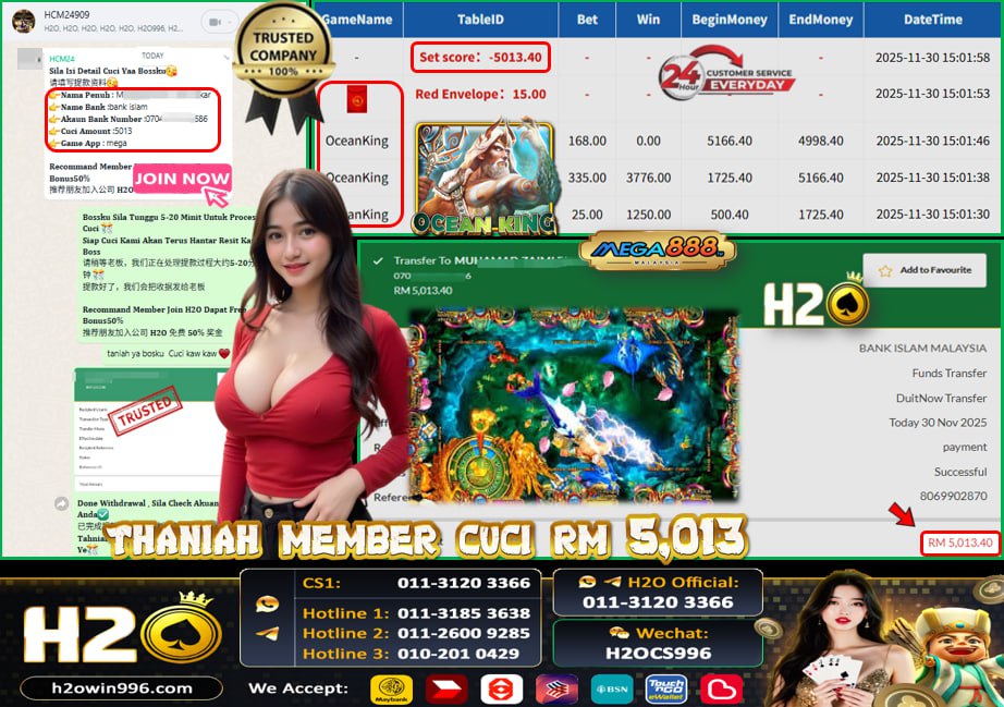 Bukti jackpot Ocean King Mega888