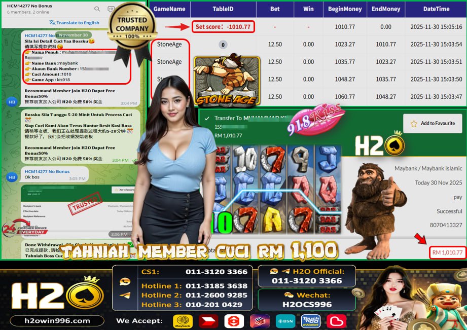 Bukti jackpot Stone Age Mega888
